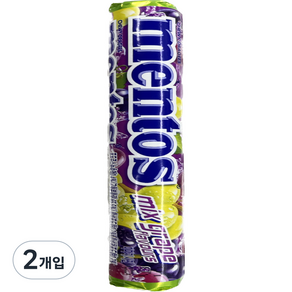 멘토스 믹스 그레이프향 37.5g 2개입 과자, 2개