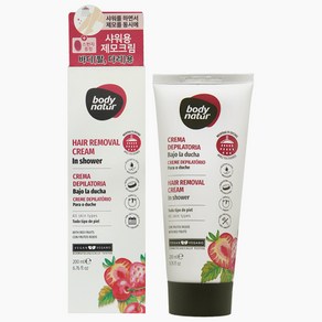[바디네이처] 제모크림 인샤워 레드프루츠 200ml, 1개