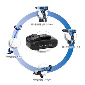 MAX 21V 전용 리튬이온 충전 배터리팩 TC-2200LB-BT, 1개