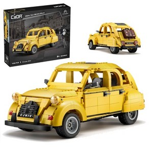 바니랜드 카다 블럭카 시트로엥 2CV C61026W 1238피스, 혼합색상, 1개