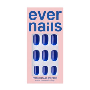 eve nails 에버네일 말랑 인조손톱 네일팁 24tips 컬러 붙이는 손톱 국내제작, 1개, 57.딥워터블루