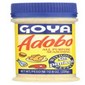 Goya Adobo All Pupose Seasoning without Peppe 8.0 OZ (4 VALU 고야 아도보 다용도 시즈닝(후추 제외) 8.0OZ(4개 가치 팩, 226g, 1개