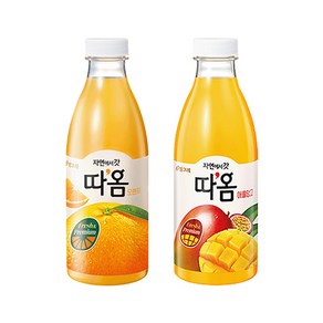 따옴주스730ml 오렌지3+애플망고3 냉장무료배송