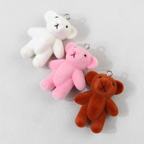 비즈아이 [6628-21]후로킹펜던트 곰인형 26x33mm 1개