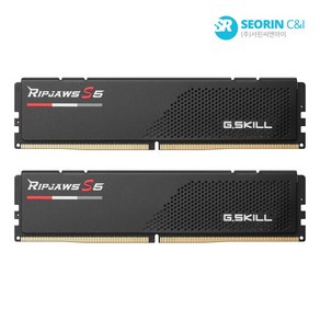 [서린공식] G.SKILL DDR5-5600 CL40 RIPJAWS S5 J 블랙 패키지 96GB(48Gx2), 2개