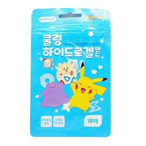 [유통기한할인]포켓몬 쿨링하이드로겔밴드 18매, 1개, 혼합