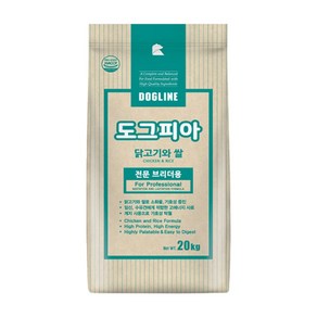 대한사료 도그피아 20kg 대용량 강아지 애견 사료, 1개