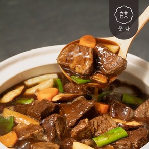 [뭇나] 살코기 듬뿍 소갈비찜 600g 2팩 외 한우 불고기/한우 갈비탕/한우 고기곰탕126385, 뭇나 프리미엄 투뿔 한우사골 고기곰탕 3팩