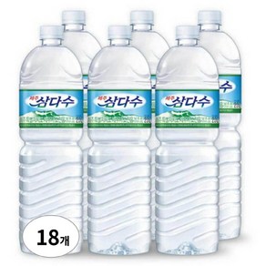 제주 삼다수 생수 2L(유라벨), 18개, 2L