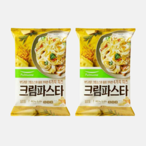 크림파스타 치즈파스타 풀무원 2인분 662.4g X 2개