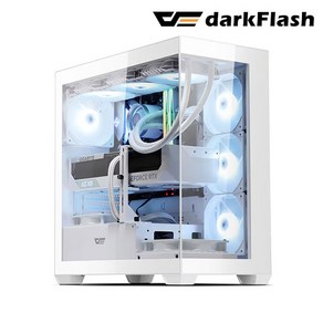 다크플래쉬 darkFlash DS900 ARGB 강화유리 (화이트)