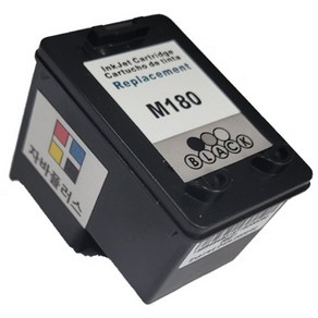 자바플러스 삼성 대용량 재생 호환 잉크 SL-J1660 J1665 J1663 SL-J1770FW INK-M180 INK-C180 XL, 모두다이소 M180XL 검정 잉크, 1개