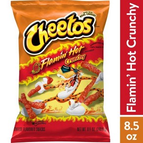 Cheetos 치토스 크런치 멕시칸 스트리트 콘 8.5oz 1개, Cheetos 치토스 크런치 플레이밍 핫 8.5oz 1