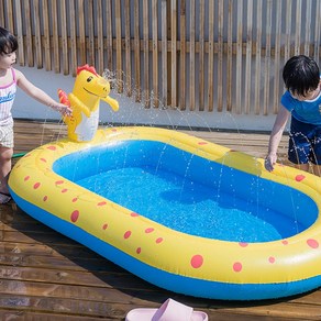 공룡 물놀이 분수매트 유아 어린이 애견 물놀이풀장 물놀이매트 베란다물놀이 어린이집물놀이 실내물놀이 LRM-170, 1개