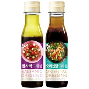 CJ 발사믹드레싱소스 250g 1개 + 오리엔탈드레싱소스260g 1개