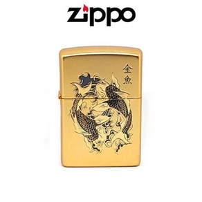 [지포(ZIPPO)] ZIPPO 지포 라이터 250-18 GOLD FISH GD, 상세 설명 참조, 1개