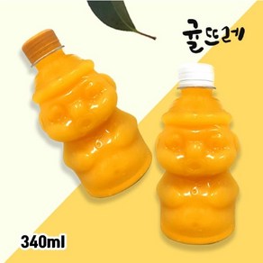 [제주직송] 귤뜨레 향기로운 감귤 한라봉 / 천혜향 하르방 주스 340ml 10개 세트, 천혜향(하르방병)