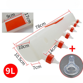 송아지 분유통 염소 양 병 우유 축산 대용량 2L, 1개