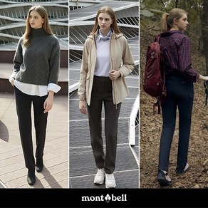 [KT알파쇼핑][Montbell]몽벨 24FW 여성 기모 아웃도어 팬츠 3종