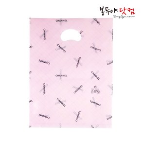 봉투야닷컴 LDPE 30호 (30x39cm) 50장 비닐쇼핑백, 채널-핑크