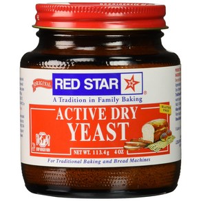 Red Sta Active Dy Yeast 4 oz 레드 스타 액티브 드라이 이스트 4온스, 1개, 113g