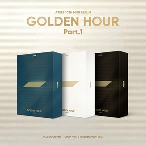 에이티즈 미니 10집 앨범 골든아워 GOLDEN HOUR Pat.1 포토북 버전 미개봉 / 버전선택, GOLDEN HOUR Ve.(검)