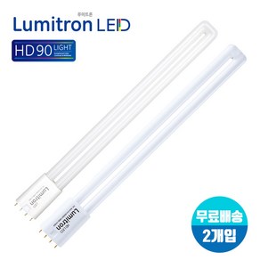 루미트론 LED 19W27W28W (형광등교체 FPL32W36W45W55 대체) X 2개, LED 27W(FPL45W/55W대체), 백색(아이보리빛)