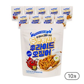 연두 두번 튀긴 후라이드 오징어 오리지널, 50g, 10개