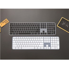 와이케이몰 로지텍 MX CRAFT MX KEYS 키스킨 2종 색상 고탄력 고급 TPU 방수 키보드 커버, 블랙, 1개