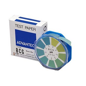 pH Test pape ADVANTEC BCG 4.0-5.6 브롬크레졸그린 수소이온농도 측정시험지, 1개