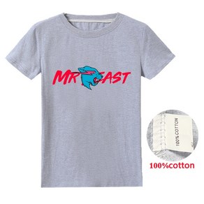 미스터 비스트 MR BEAST 여름 남아 여아 반팔 티 셔츠 운동복 트레이닝복