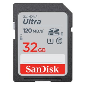 샌디스크 울트라 SD 메모리 카드 U1 C10, 32GB, 1개