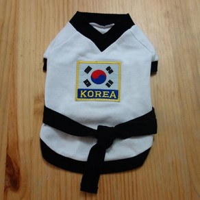 [키즈스타] 애견의류 태권도복 티셔츠, 태권도복(화이트), 1개