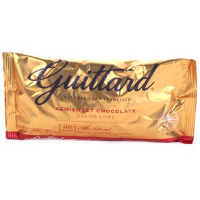 Guittad 세미 스위트 초콜릿 베이킹 칩, 340g, 1개