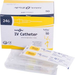경기의료 정맥카테타(I.V Cathete) 24G 0.75inch 판매단위:박스(50개, 1개