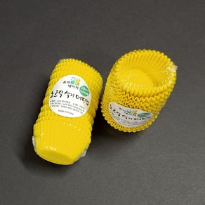 노르딕 28mm 색지 머핀컵 200장 유산지컵, 옐로우, 1개