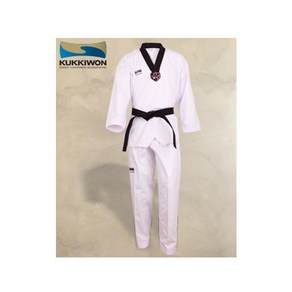 [티맥스] 국기원 KUKKIWON 태권도 단 도복 TKD Maste Unifom, 화이트, 1개