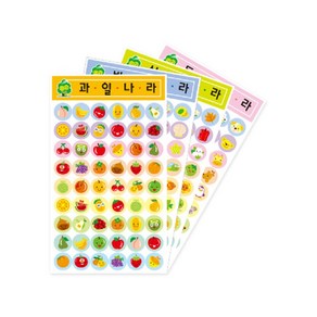 [가꿈] 그림스티커 1봉6장, 과일나라(116), 1개