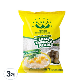 사고 타피오카 펄 망고사고 화이트 미니펄 Sago Tapioca peal, 3개, 400g