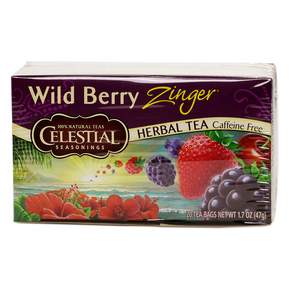 Celestial Seasonings 와일드 베리 진저 허벌 티 카페인 프리, 2g, 20개입, 1개