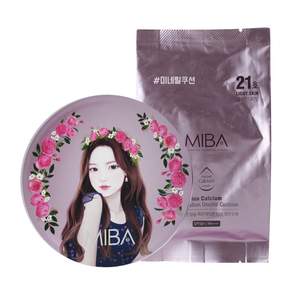 미바 이온칼슘 왕쿠션 파운데이션 본품 24g + 리필 24g, 21호, 1개