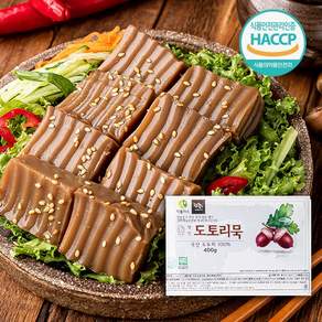 국산 도토리묵 400g x 2개 묵 명인이 만든 100% 국내산 묵, 4개