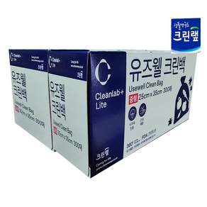 크린랩 유즈웰 크린백 위생백 25cmX35cm 중형 300매 2입, 2개, 중(M), 1세트