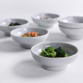 꽃 고백자 국산도자기 핸드메이드 굽 찬기 3size 택1, 소, 1개