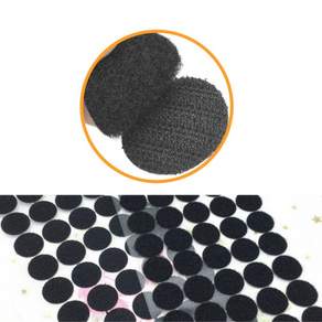 90쌍 블랙 원형 접착 찍찍이 20mm, 1세트, 블랙(20mm) 90쌍