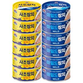 사조 참치135g (살코기6+마일드6), 1세트, 135g