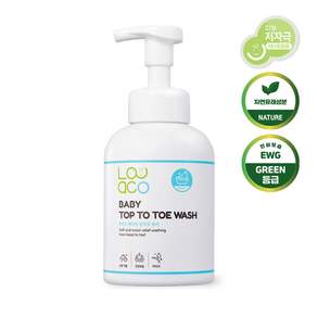 루아코 베이비 탑투토워시, 500ml, 1개