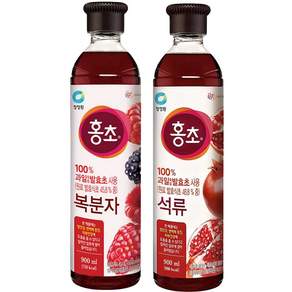 청정원 홍초 복분자 + 석류, 1세트, 1800ml