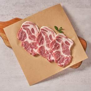 [끼니한돈] 1등급 한돈 목살 (냉장) 1kg, 1개, 1kg 구이용(4-6mm)