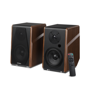 AIIMA S700 액티브북셀프스피커 120W 블루투스 무선 하이파이 사운드 시스템 우든쉘프 스피커 오디오 아웃풋 서브우퍼, 책꽂이 스피커